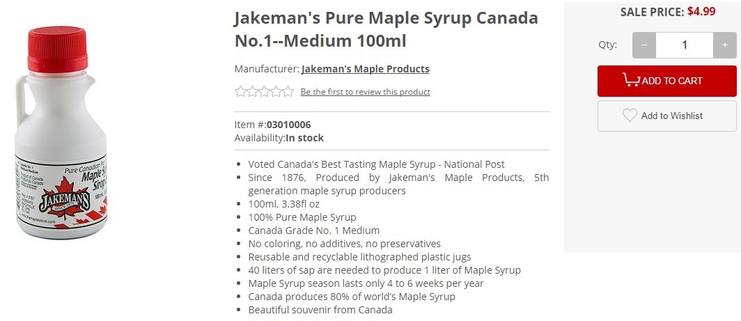 Canadian maple syrup - My, Canada, Maple syrup, , New Year, Gift exchange, Longpost