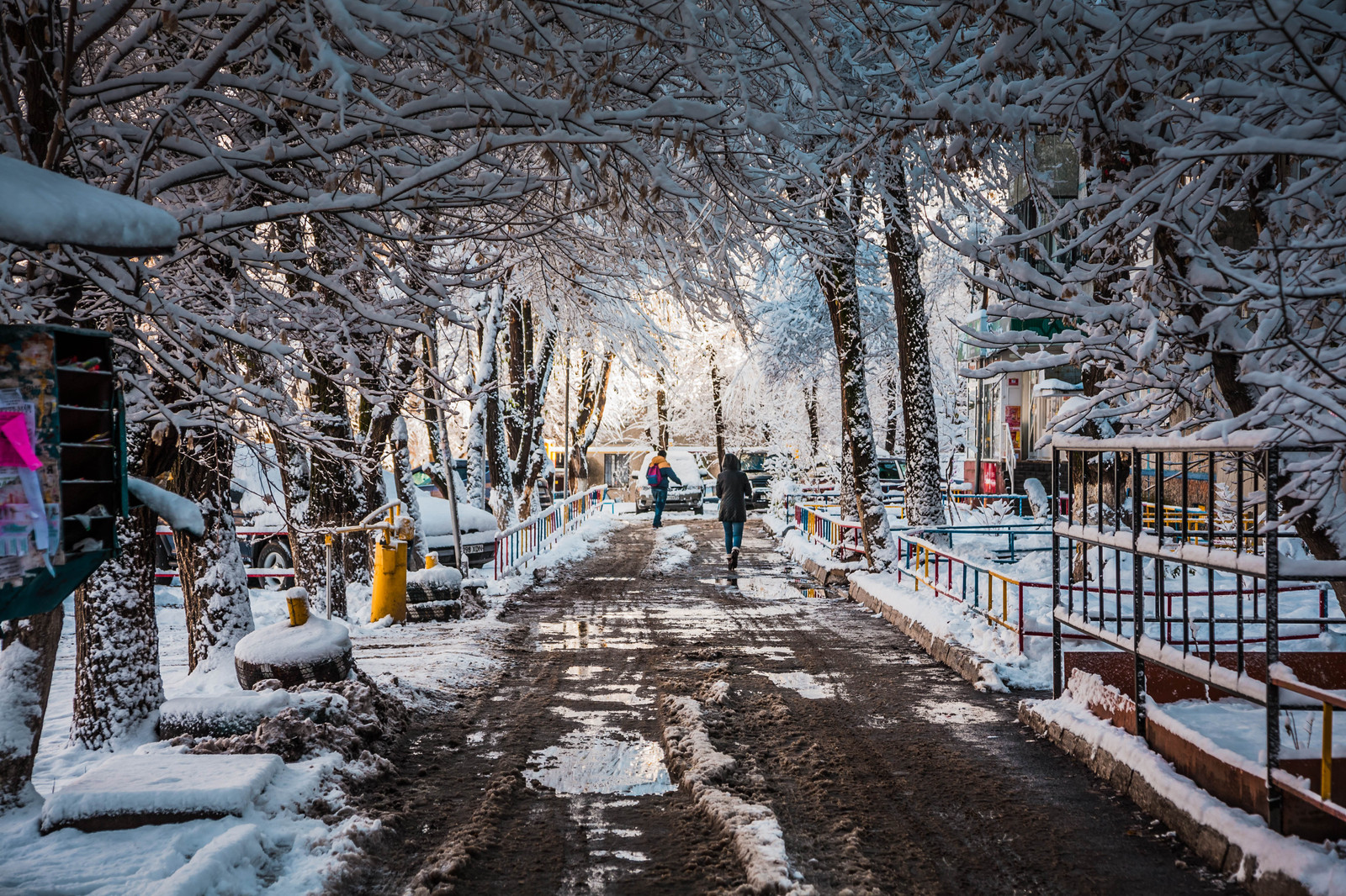Алматы город зима