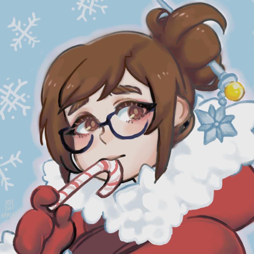 New Year and Christmas mood - Overwatch, , Everything, Beautiful girl, Chan, Games, Longpost