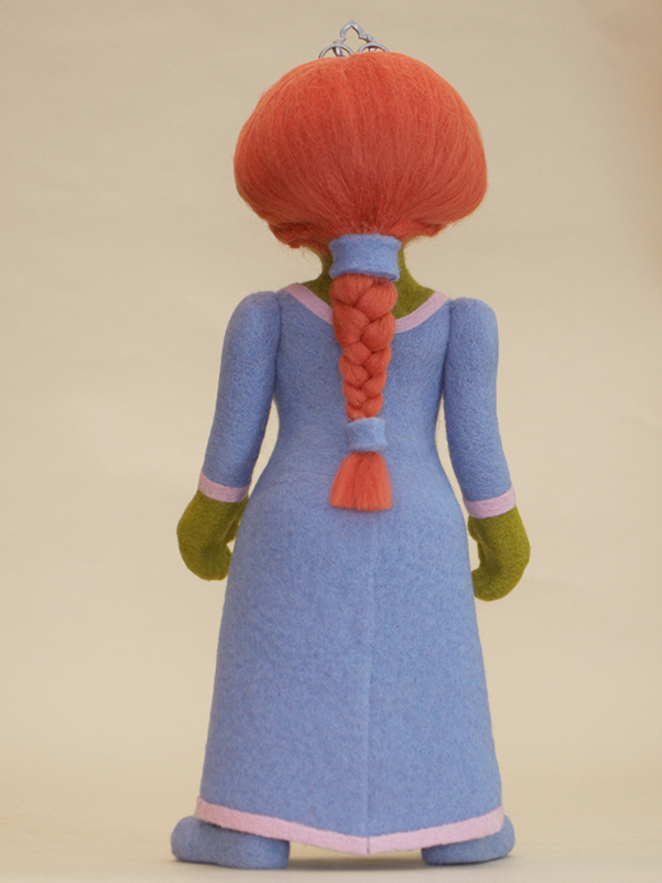 Fiona, Shrek's girlfriend - My, Fiona, Doll, Dry felting, Wet felting, Handmade, Creation, Longpost