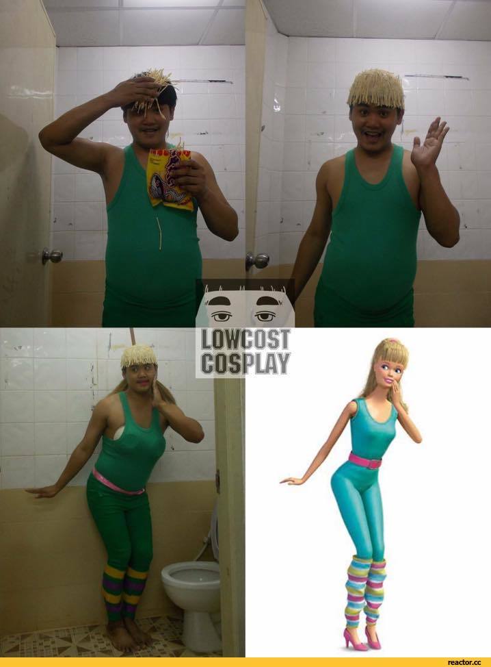 A selection of funny low-budget cosplays. - , A selection, Humor, Longpost