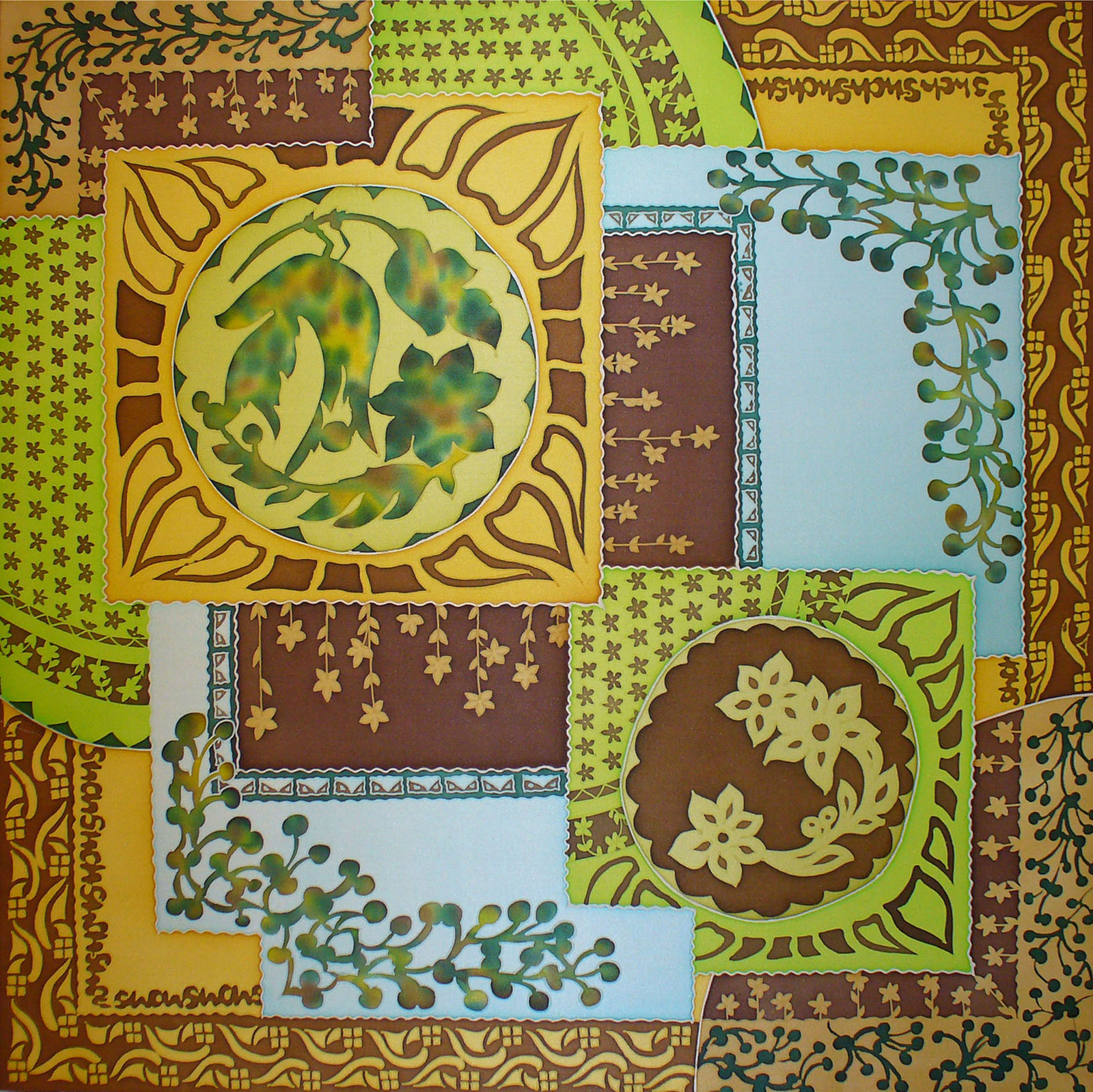 Batik scarves - My, , Silk scarf, Painting on fabric, Needlework, Batik, Longpost
