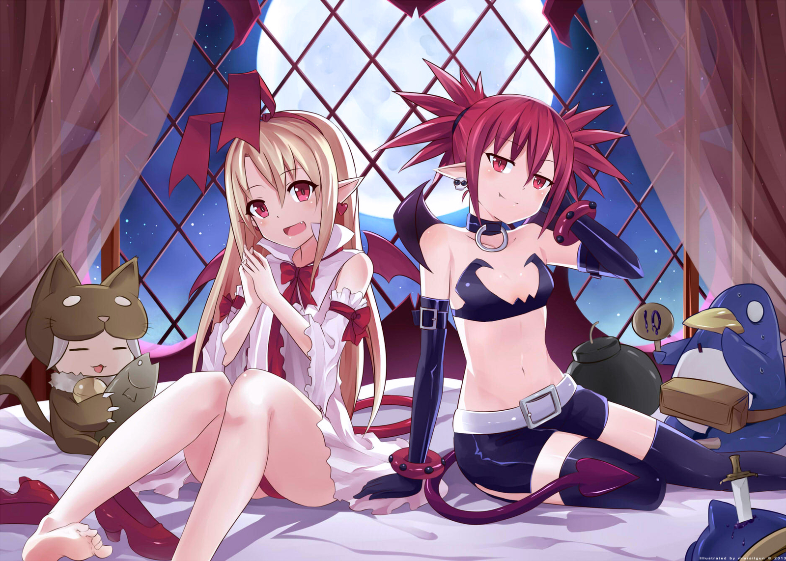 We've been waiting for you. - Disgaea, Etna, Flonne, Anime art, , Games