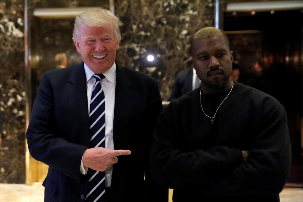 Donald Trump and musician Kanye West pose for the media. - My, Politics, Donald Trump, Kanye west, Photoshop, Longpost, In contact with