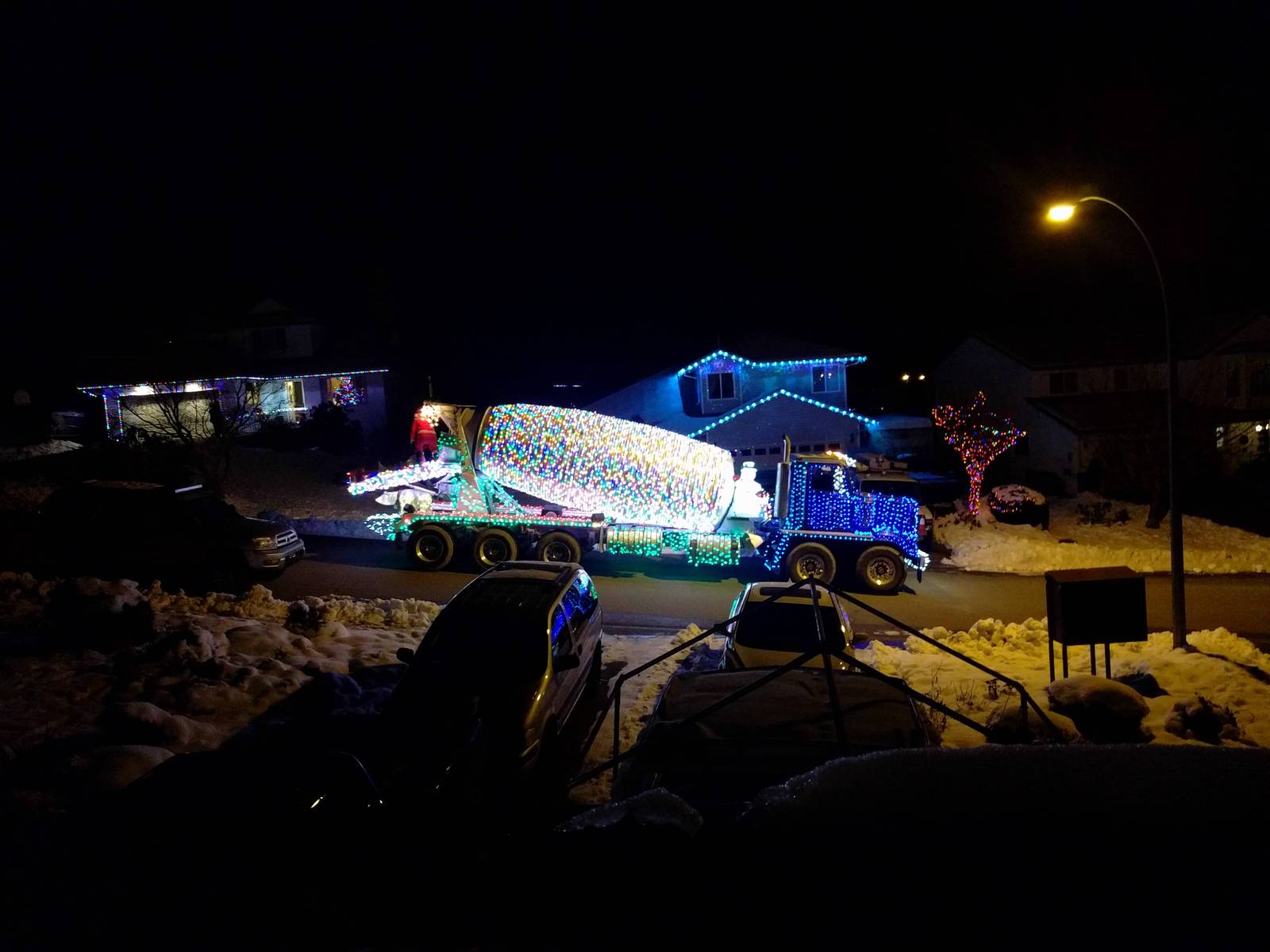 Christmas cement truck. - Truck, Christmas, Joy