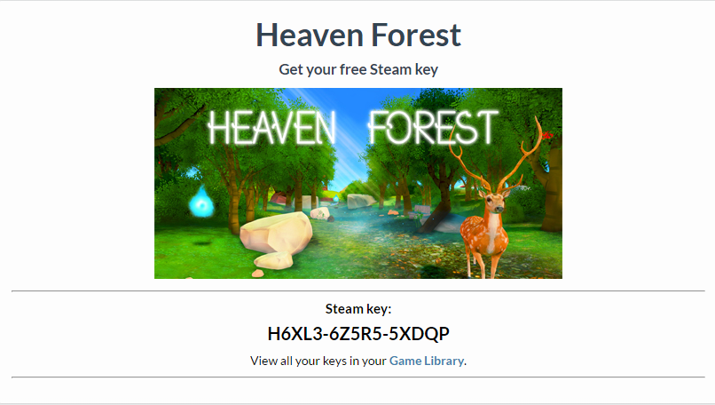 Heaven Forest VR Раздача от WGN (Кто не успел взять ниже) - Steam, Халява