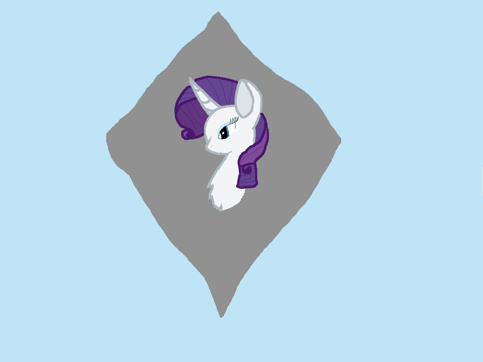 Rarity - Pony, Drawing, My little pony