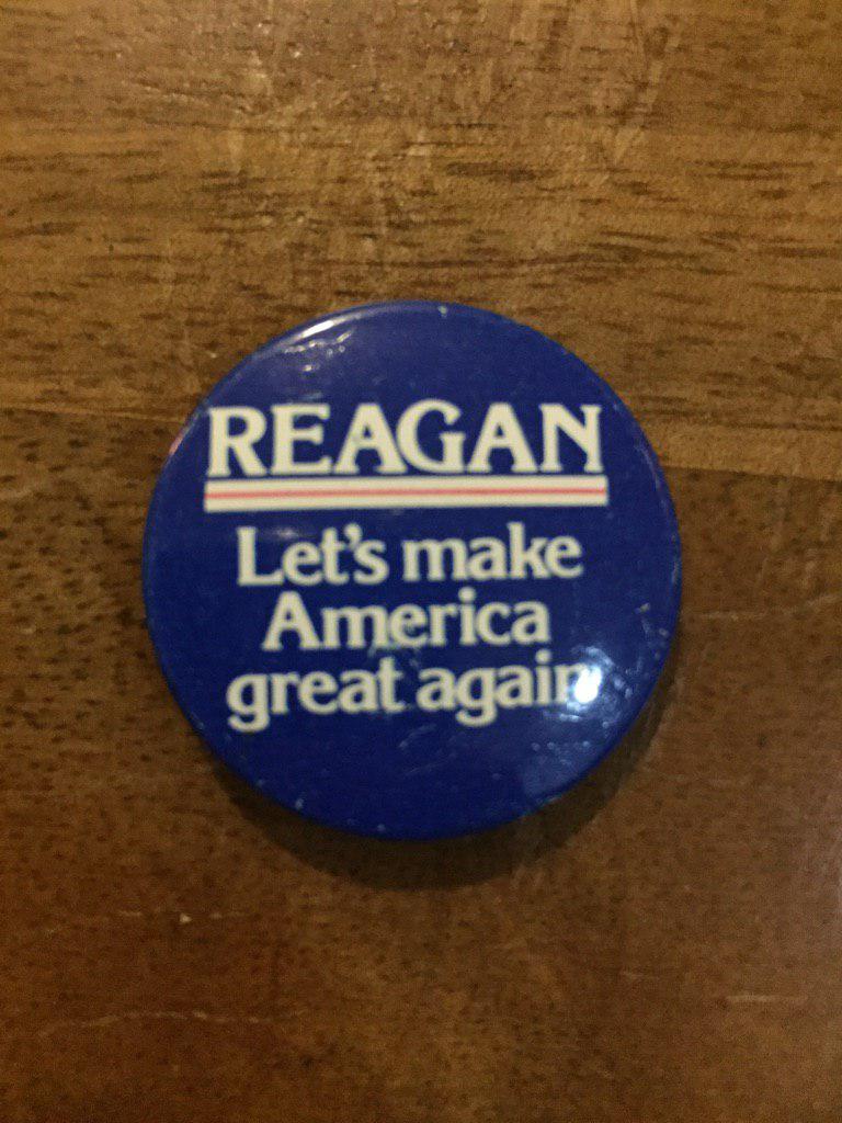 The boy was cleaning the garage and found this - Icon, Politics, Donald Trump, Ronald Reagan, The photo