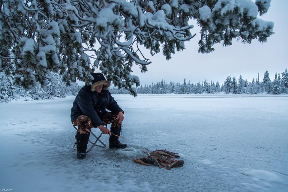 Post without words. - , Winter, Fishing, Forest, Longpost