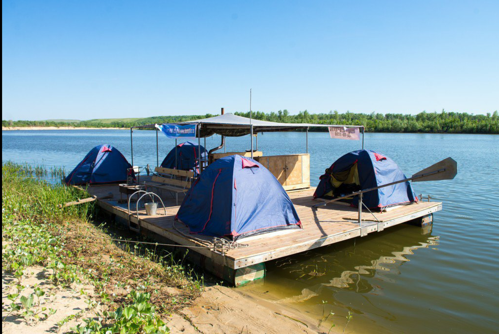 floating camp) - , Humor, Travels, Raft, Tent, River