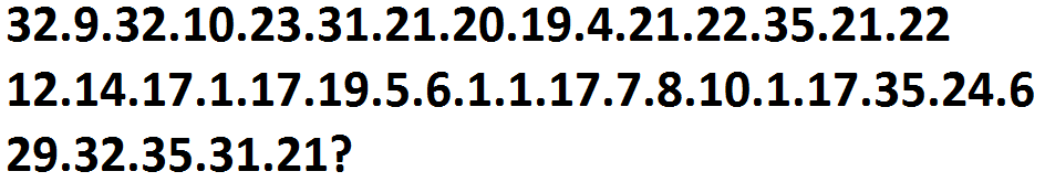 My cipher is 1.17=a - My, Cipher, Numbers, Mystery