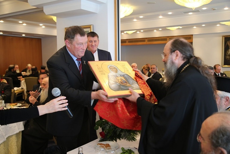 Icon of the Holy Matrona of Moscow presented as a gift to Metropolitan Chrysostomos of Patra - My, Icon, , Saint Matrona, Matron, Iconography, Longpost