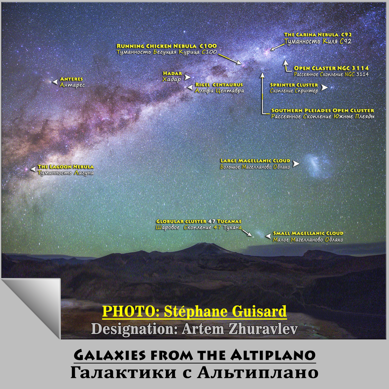 GALAXIES WITH THE ALTIPLANO - Space, Astronomy, Chile, Astrophoto, NASA, Sky