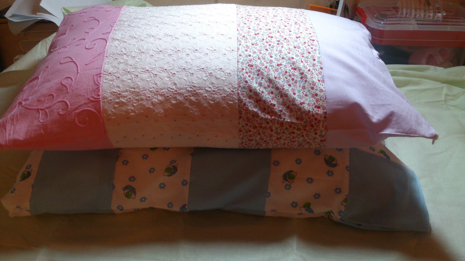 Pillowcases - My, Sewing, Patchwork, Pillowcase, Longpost