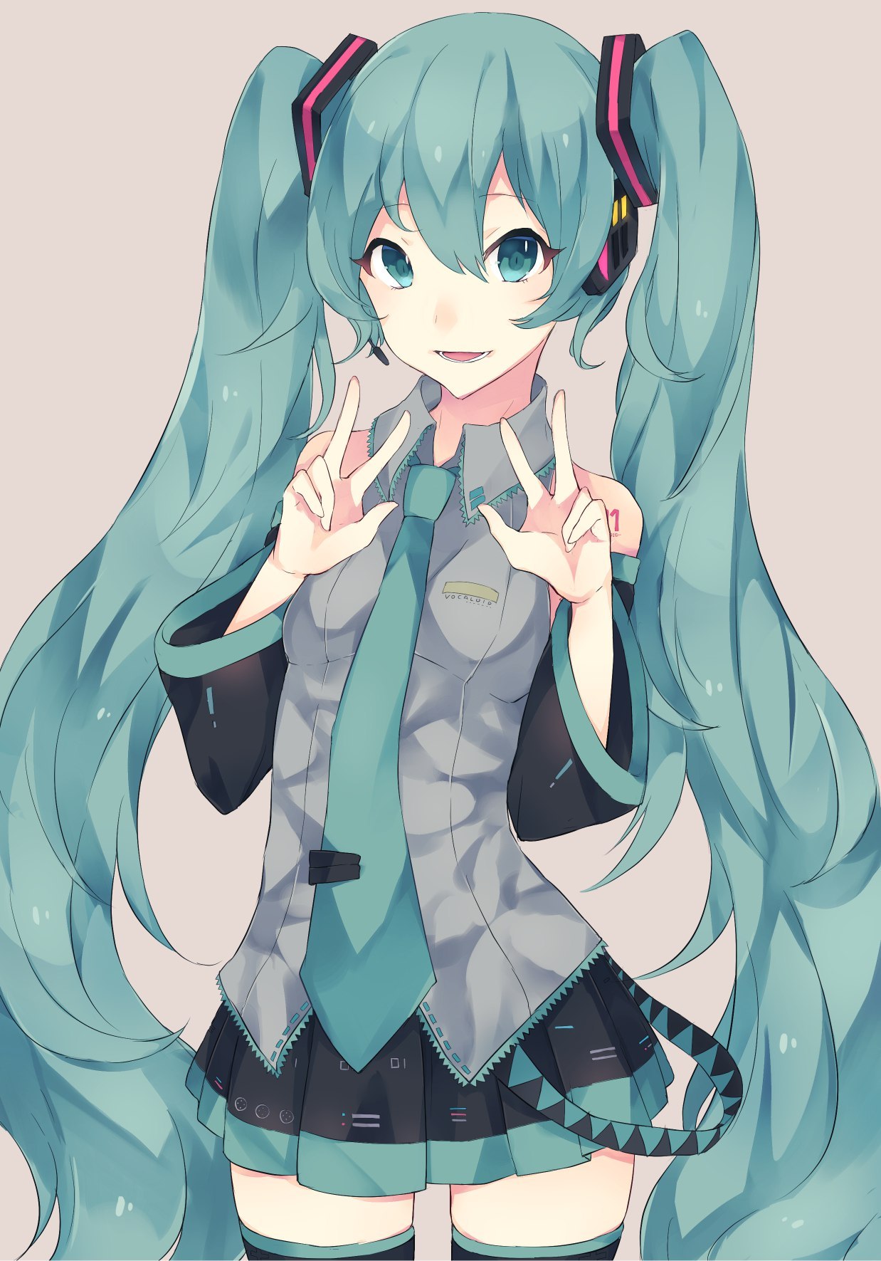 Hatsune Miku - Аниме, Vocaloid, Hatsune Miku, Anime Art