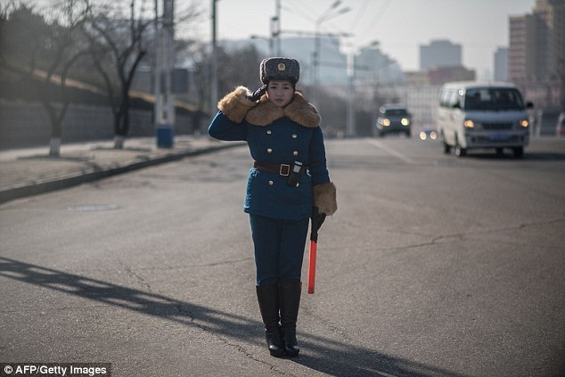 Only girls in the North Korean police - Traffic police, Police, North Korea, Pyongyang, Girls, Longpost