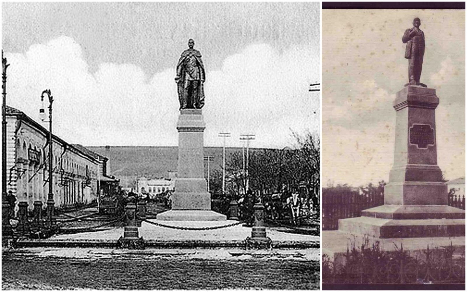 Monuments to Lenin on the pedestals of other monuments - Lenin, Monument, Russia, Empire, Pedestal, Story, Old photo, Longpost