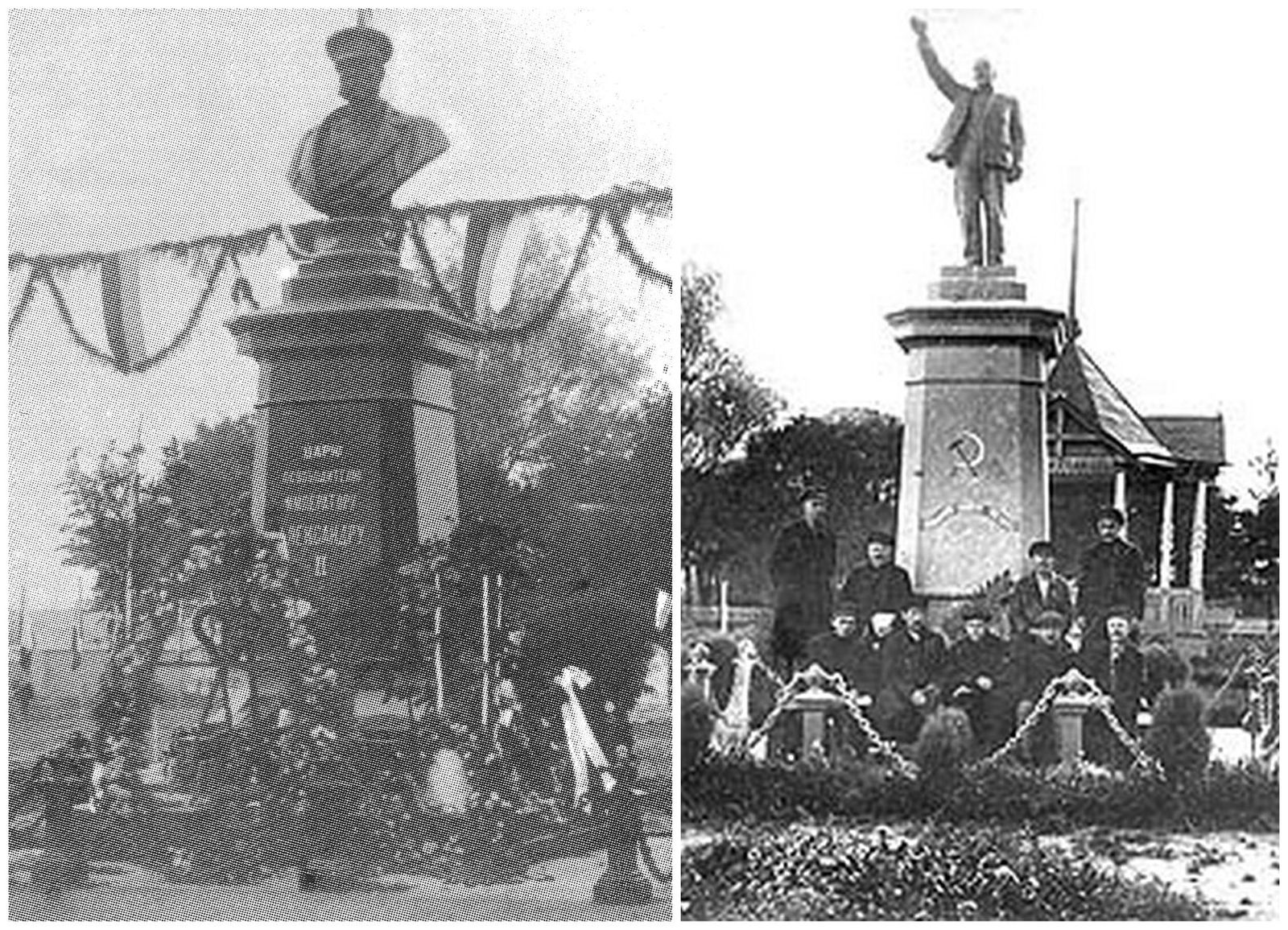 Monuments to Lenin on the pedestals of other monuments - Lenin, Monument, Russia, Empire, Pedestal, Story, Old photo, Longpost