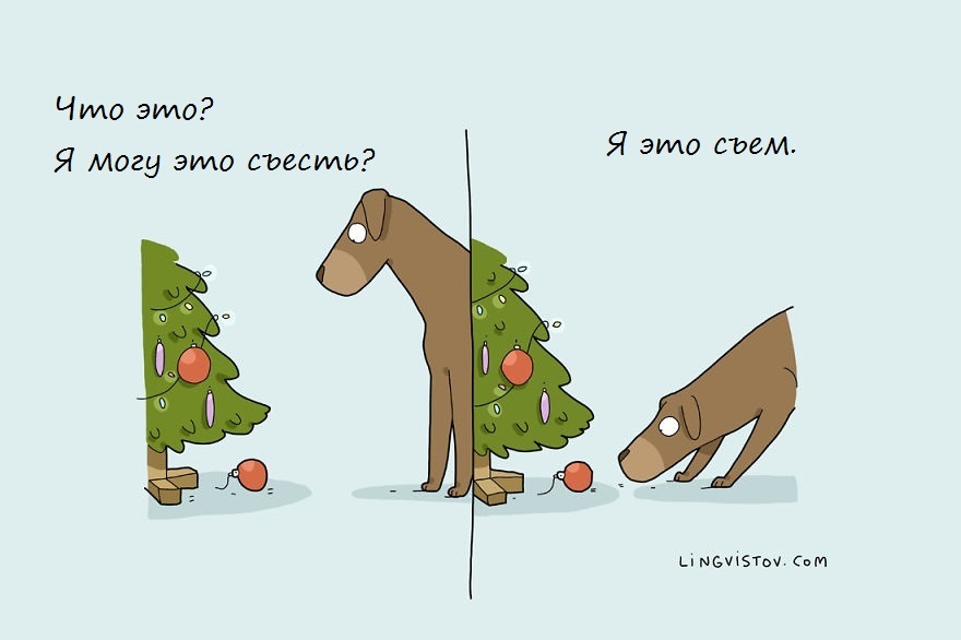 And that's how it is every year - Lingvistov, Comics, Dogs and people