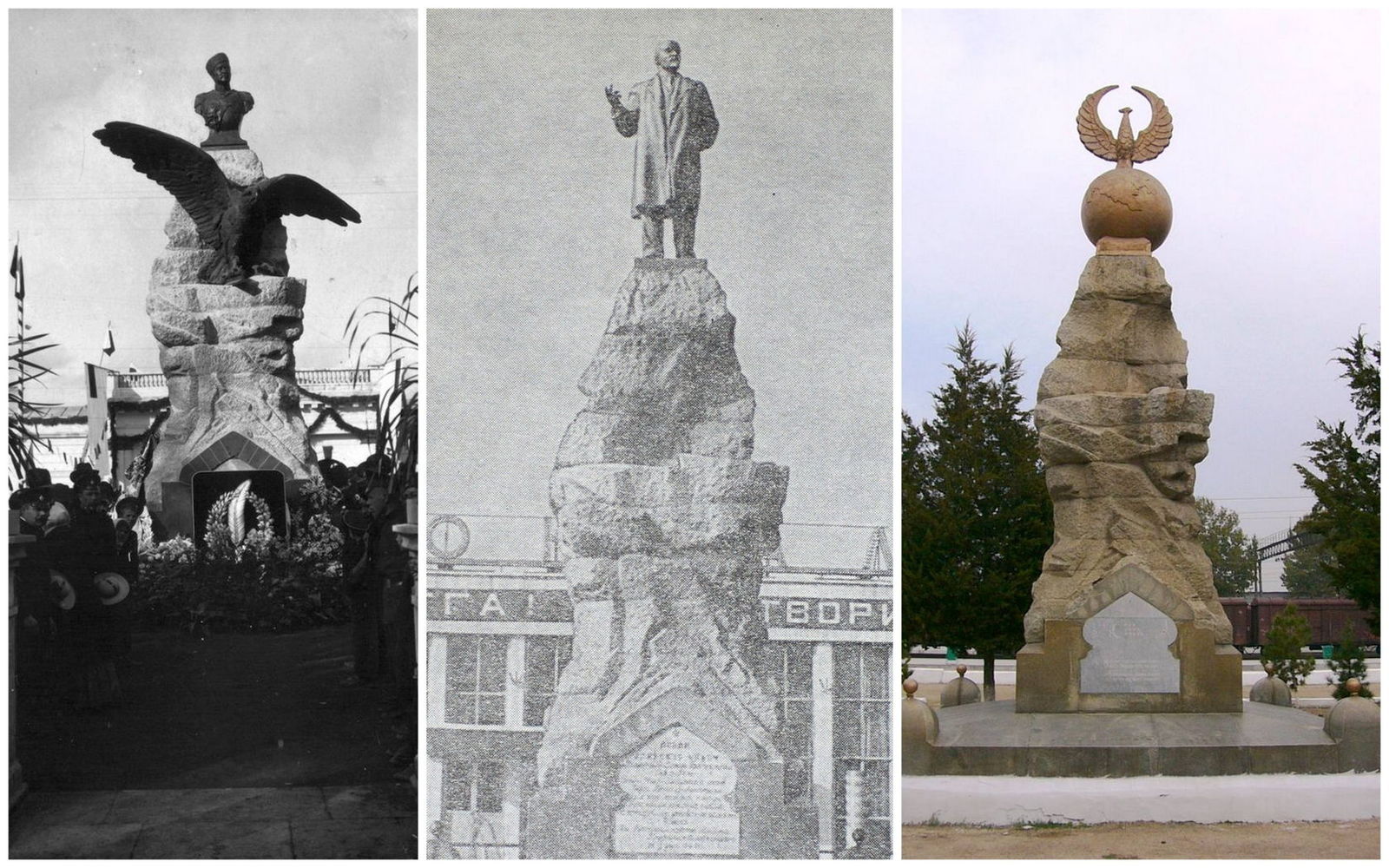 Monuments to Lenin on the pedestals of other monuments - Lenin, Monument, Russia, Empire, Pedestal, Story, Old photo, Longpost