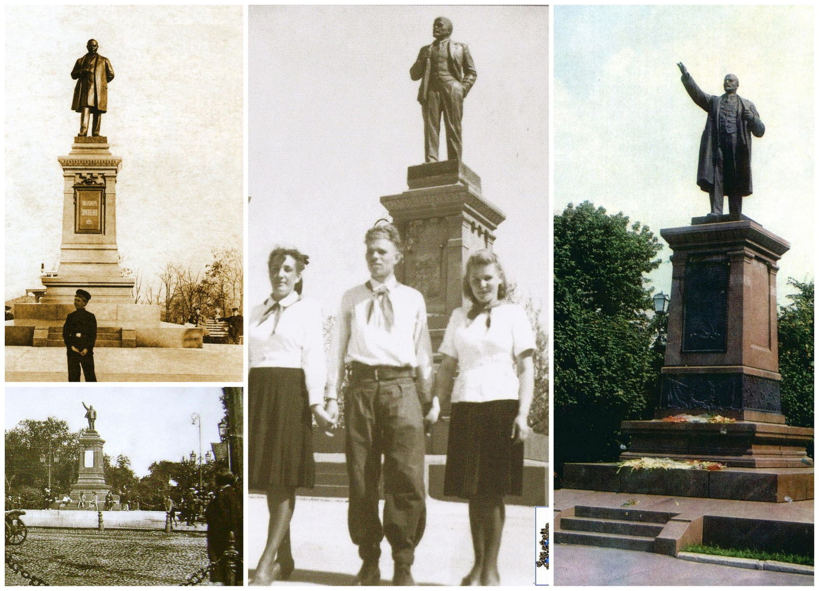 Monuments to Lenin on the pedestals of other monuments - Lenin, Monument, Russia, Empire, Pedestal, Story, Old photo, Longpost