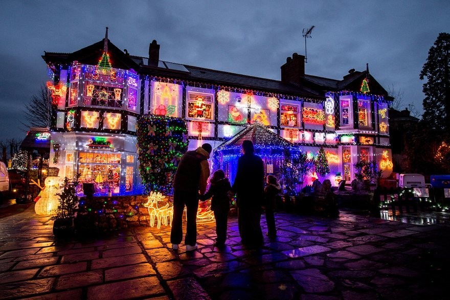 The UK's most decorated houses for the holiday - Christmas, New Year, Holidays, Decoration, House, Longpost