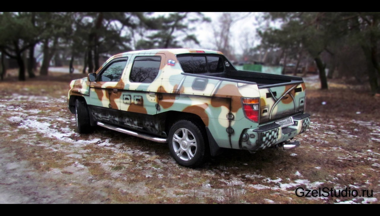 Armored car. - My, , , Airbrushing, Drawing, Camouflage, Car, Photo, Textless, Longpost