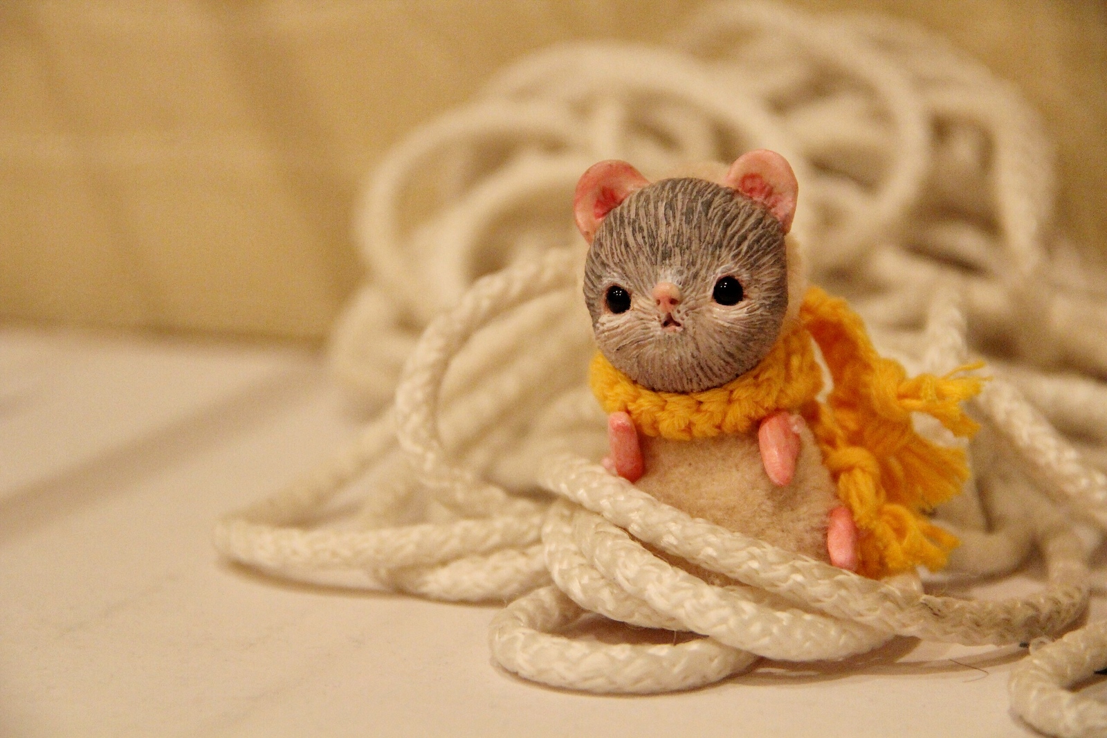 mouse - My, Mouse, Polymer clay, Longpost