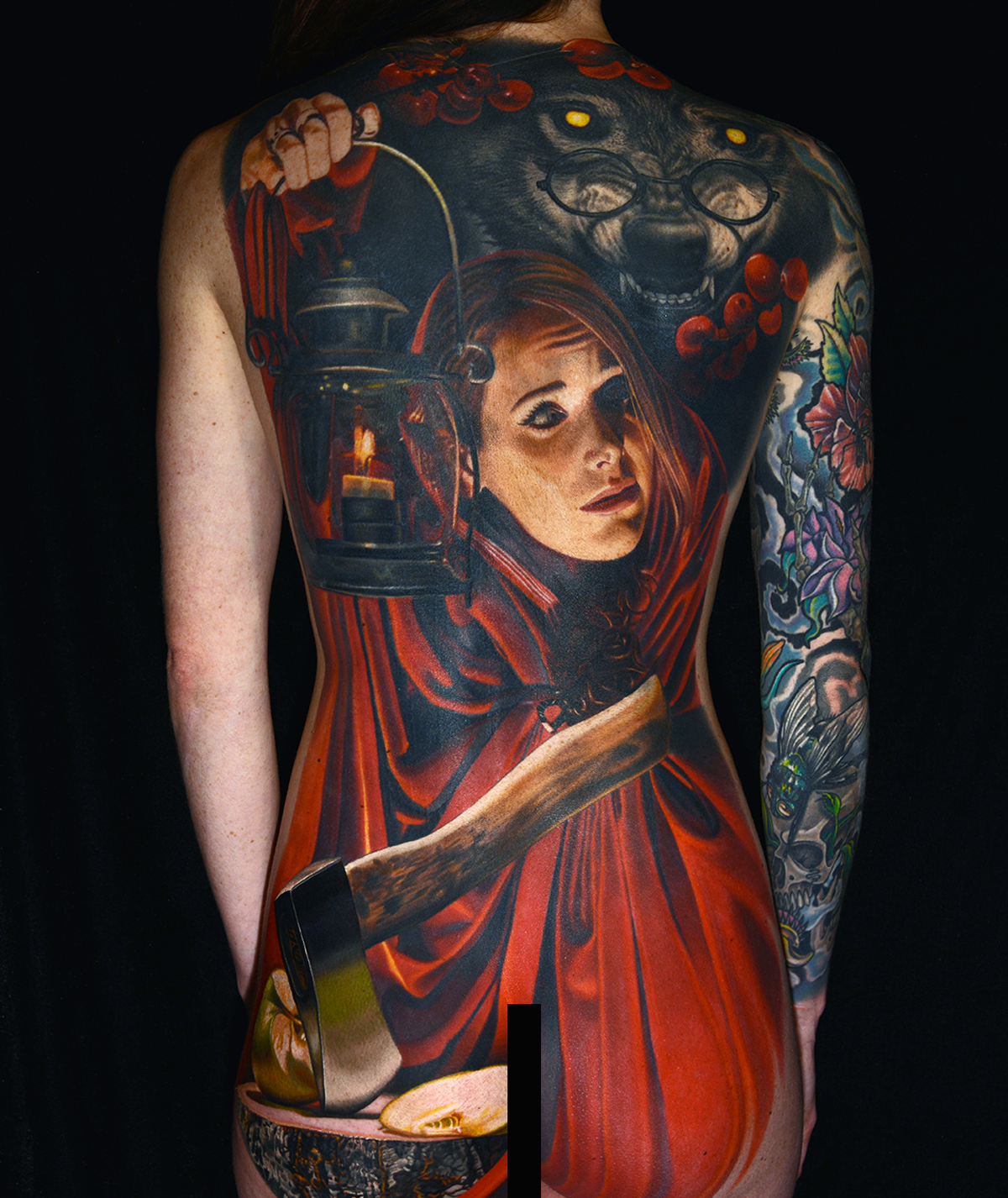 Little Red Riding Hood - Tattoo, Little Red Riding Hood, Wolf