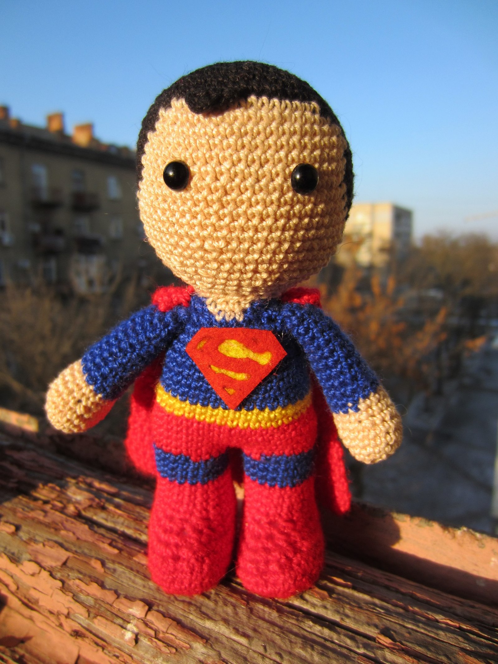 It's a bird! - My, Needlework, Knitting, Superman