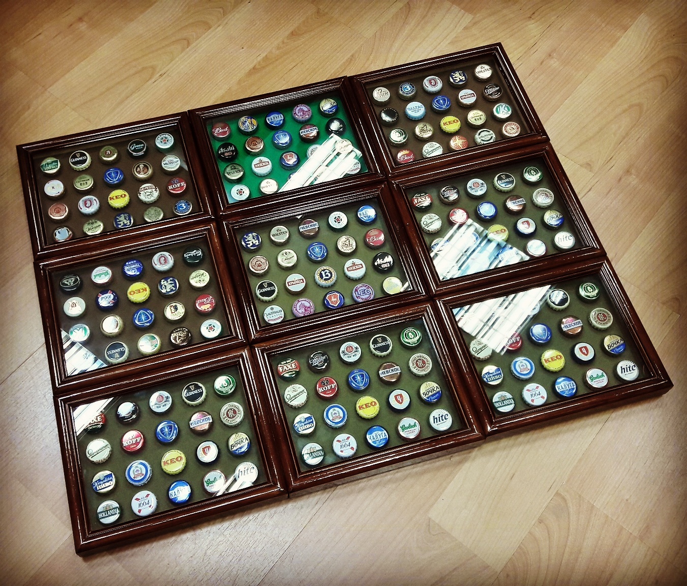 Panel of beer caps - My, Lids, Panel, Decor, My, Collection, Longpost