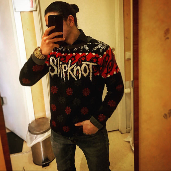 When you should look festive but love metal - Photo, Holidays, Metal, Slipknot