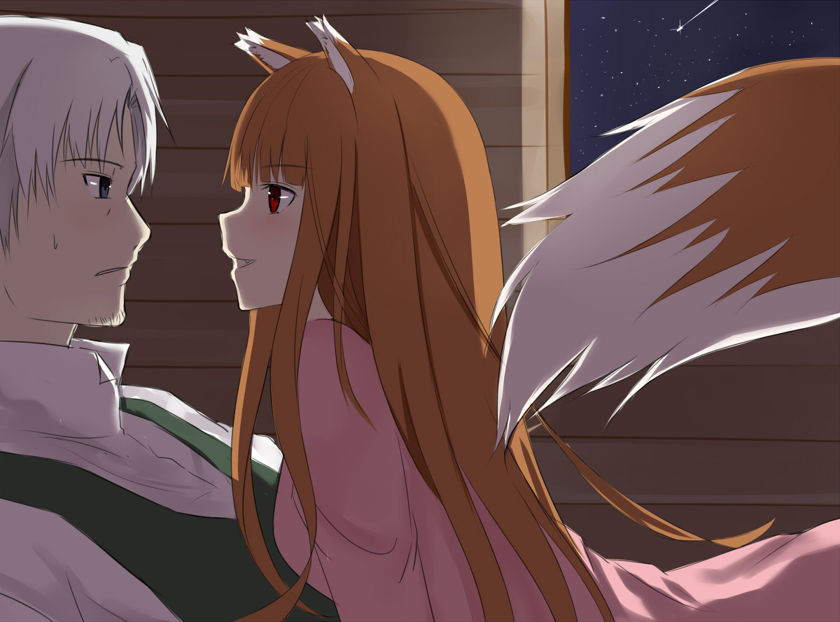 Волчица и пряности. - Anime Art, Аниме, Волчица и пряности, Horo Holo, Holo, Kraft Lawrence