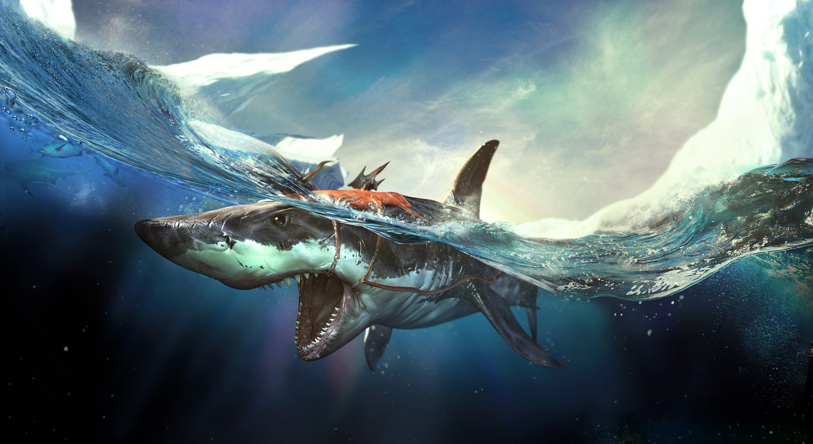 Shark by Rocky Meng. - Shark, , Art