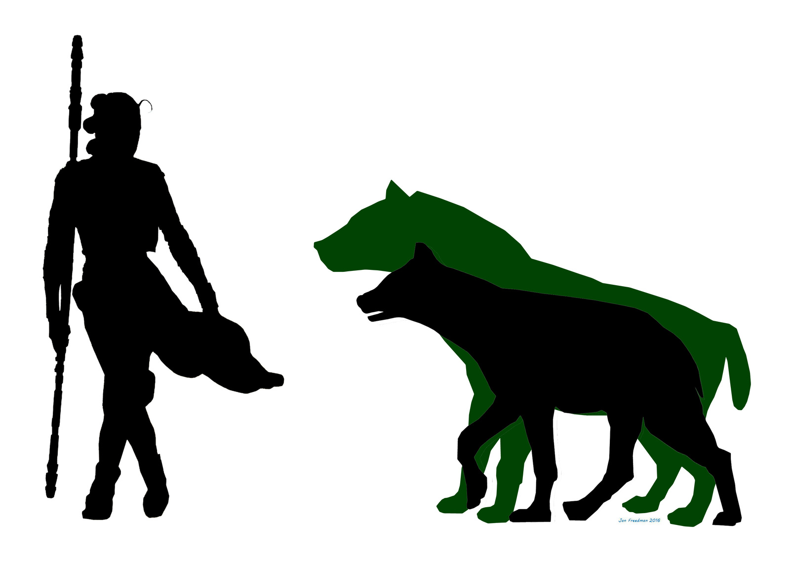 A million years ago, giant hyenas competed with humans. - My, Paleontology, Cenozoic, Hyena, Longpost