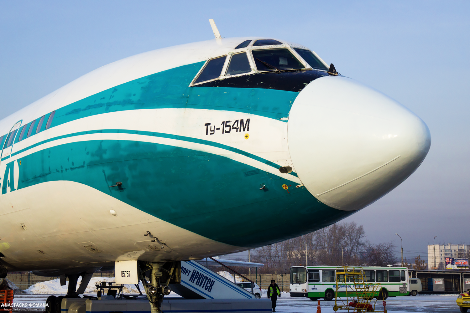 Meeting of TU-154M airline ALROSA December 17, 2016 - My, Longpost, Irkutsk, Tu-154, Aviation, December, 2016, Tupolev, My