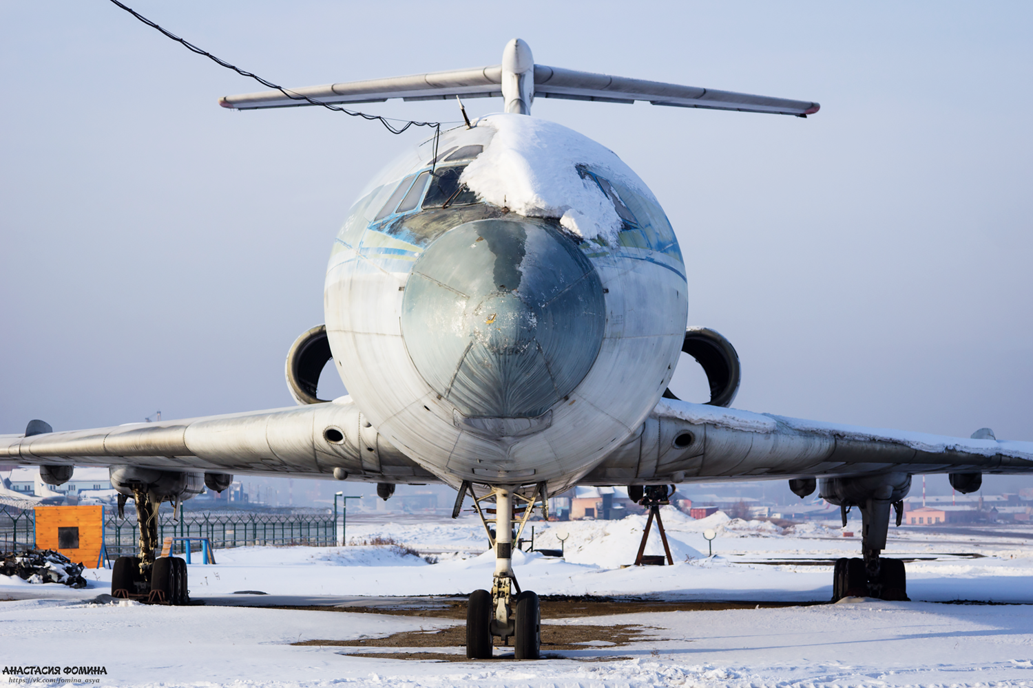 Meeting of TU-154M airline ALROSA December 17, 2016 - My, Longpost, Irkutsk, Tu-154, Aviation, December, 2016, Tupolev, My