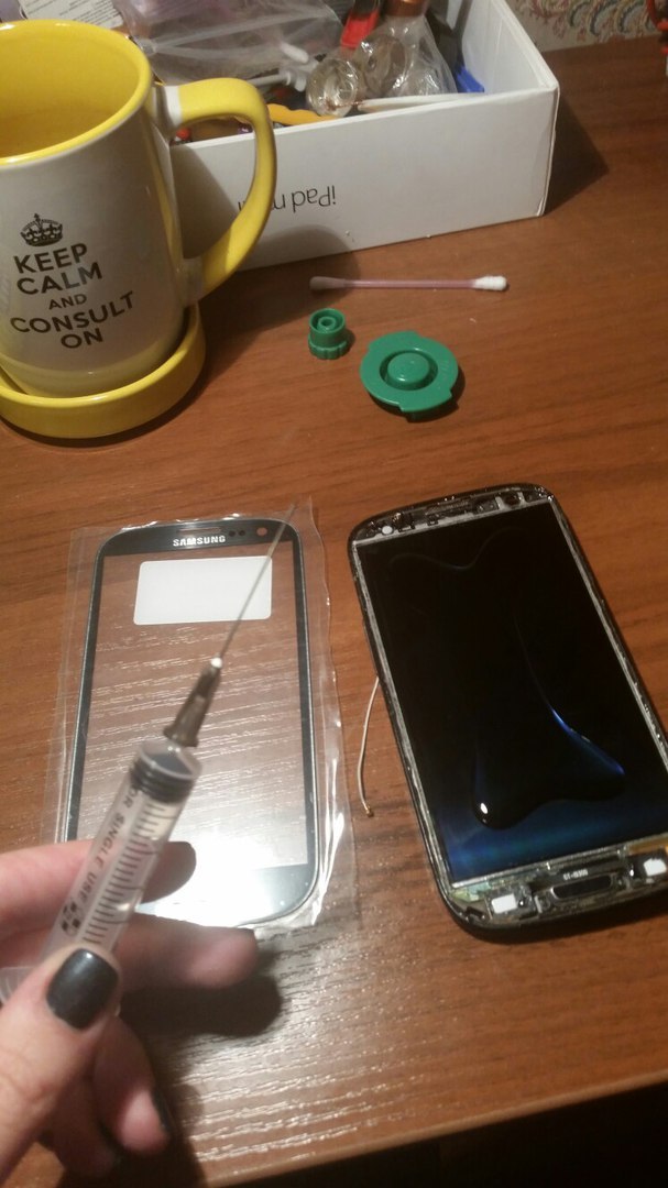 Samsung Galaxy S3 glass replacement - My, Repair of equipment, Repairers Community, Hobby, Longpost