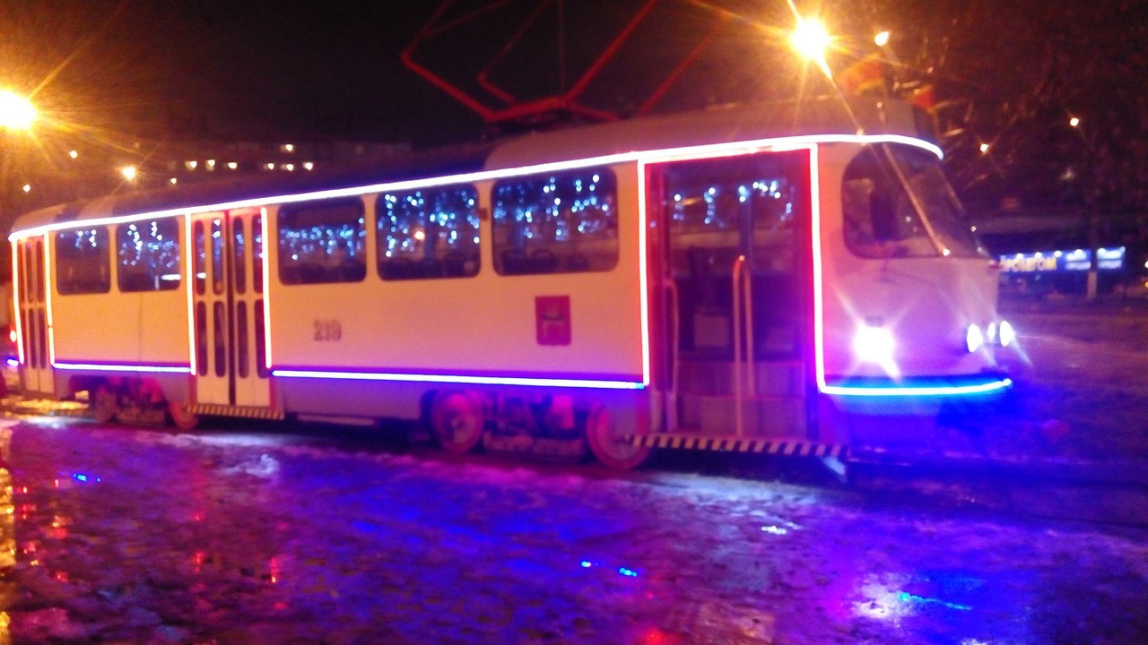 New Year's tram in Tver. - Tver, Tram, Traditions, New Year, 2017, news, Longpost