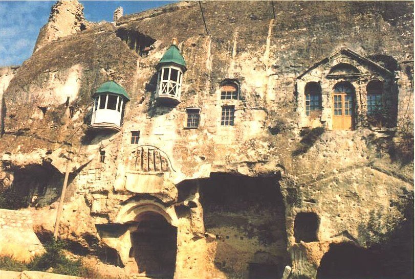 The monastery is located in a cave. - Monastery, Travels, Photo, Crimea, Russia