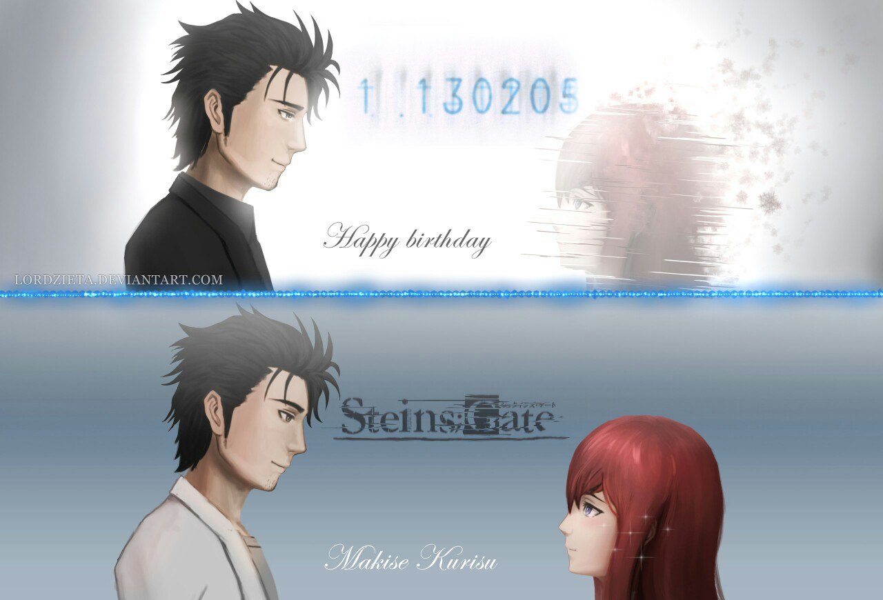 A little Kurisa. - Anime, Not anime, Okabe rintaro, Kurisu makise, Faris nyannyan, Steins gate, Steins Gate 0, Longpost