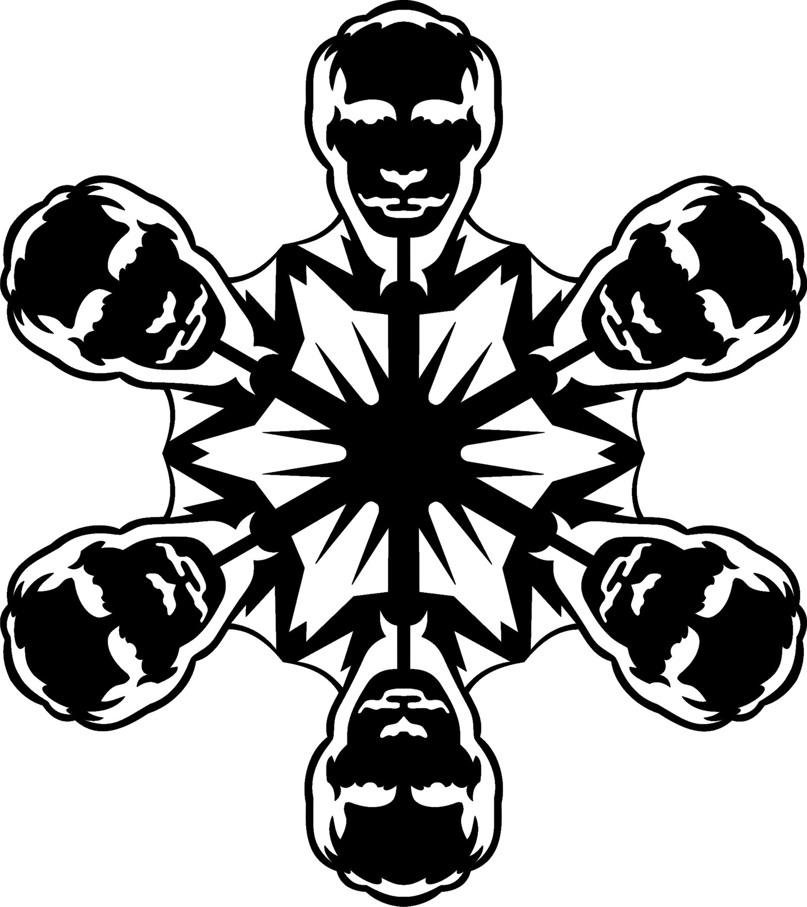 Snowflakes - Yoda, Vladimir Putin, Darth vader, Longpost, Star Wars stormtrooper, Snowflake, Pattern, Sample, Design, , New Year