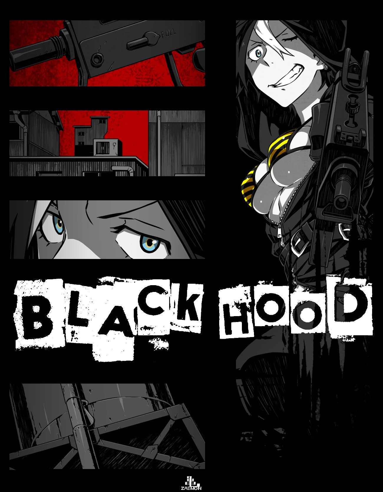 Black Hood by Kamezaemon Part 2 - Арт, Аниме, Anime Art, Kamezaemon, Black Hood, Не мое, Длиннопост