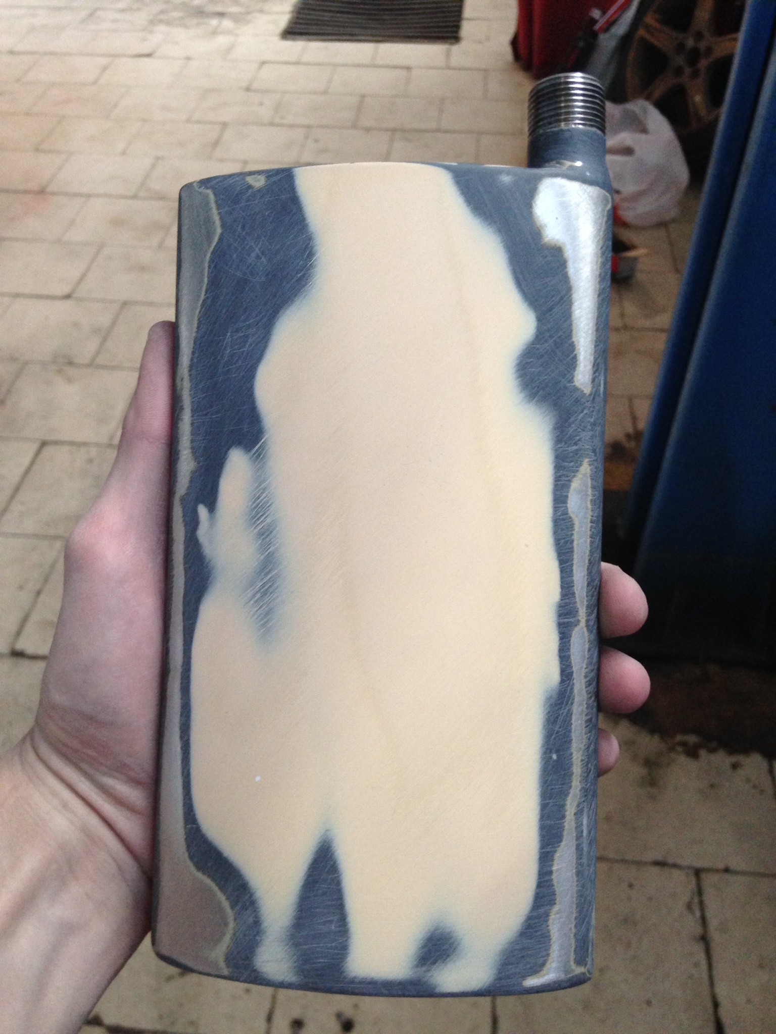 How I brought an old flask back to life - My, Flask, With your own hands, Carbon, Longpost