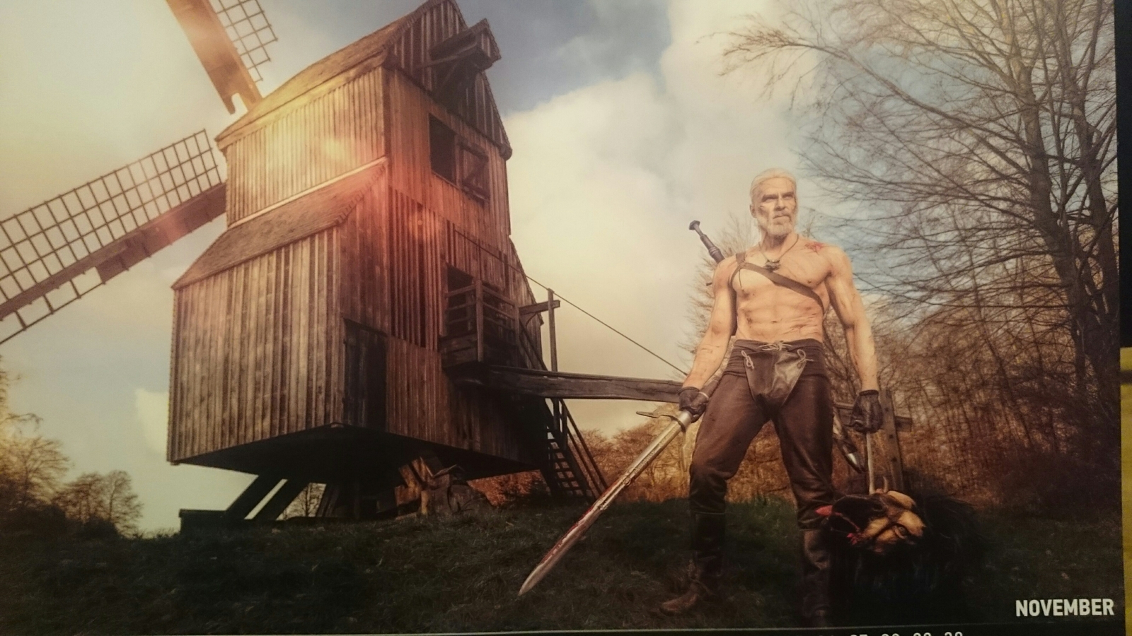 The Witcher, the contents of the official calendar for 2017 - NSFW, My, Cosplay, Geralt of Rivia, The Witcher 3: Wild Hunt, The calendar, Longpost