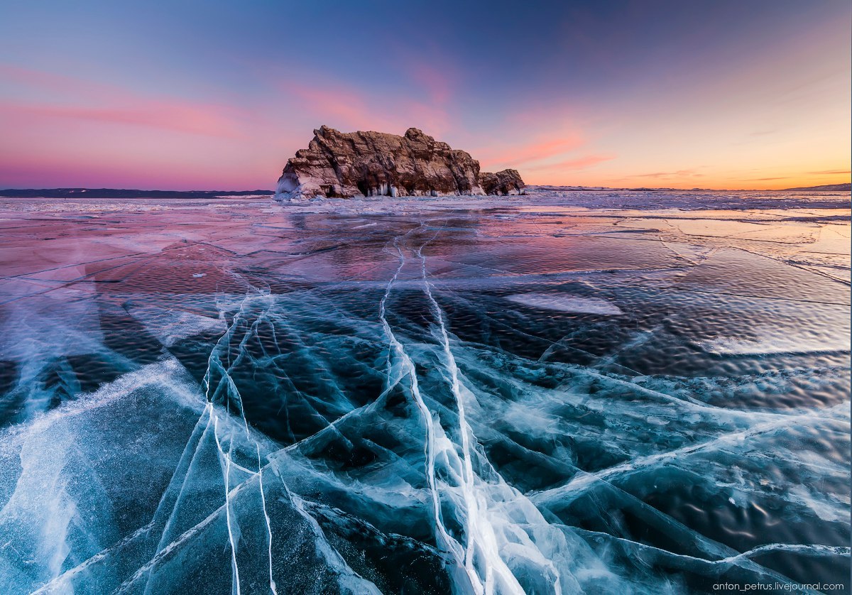 Baikal ice - Russia, Photo, Baikal, Ice, Winter, Nature, Landscape, Gotta go, Longpost