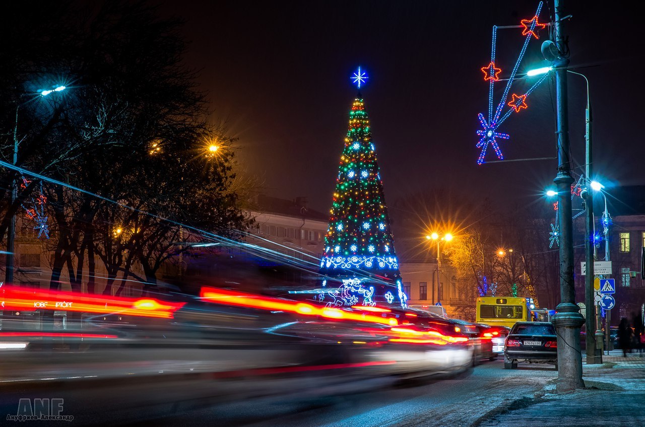 New Year's PSKOV :) - Pskov, New Year, Christmas trees, Tangerines, , , Longpost