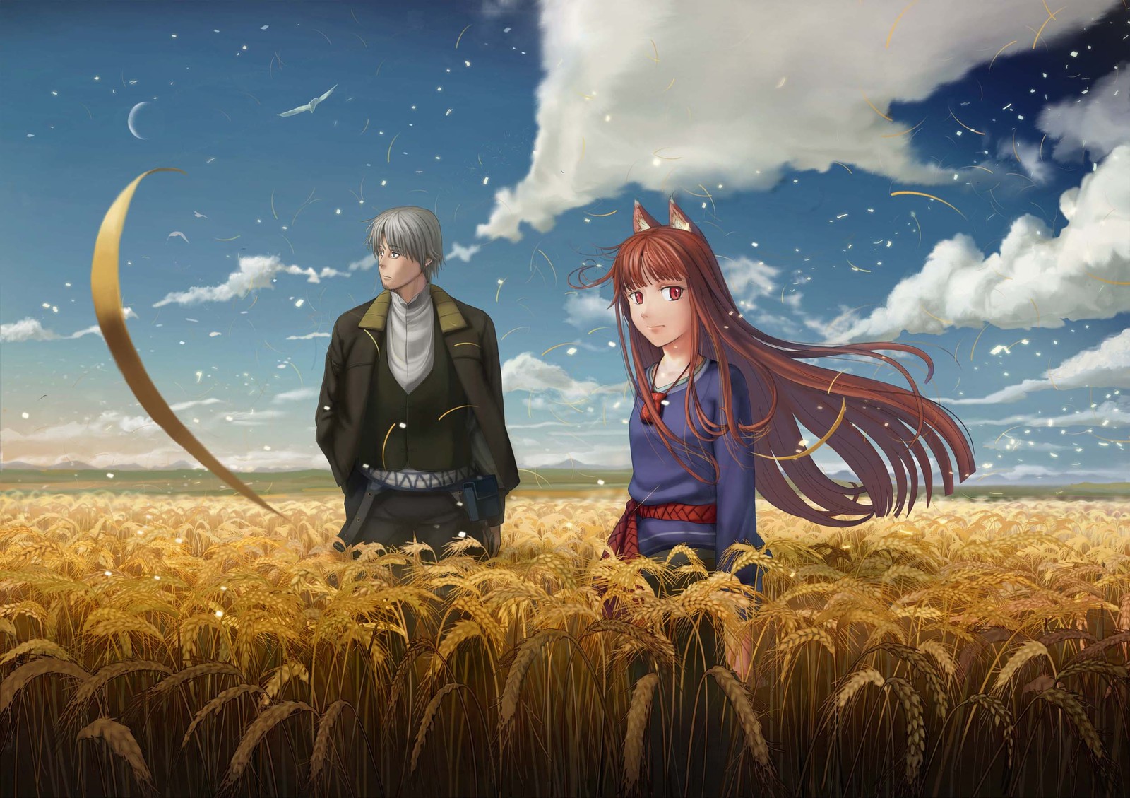 Spice and Wolf. - Anime art, Anime, Spice and Wolf, Horo holo, Holo, Kraft lawrence