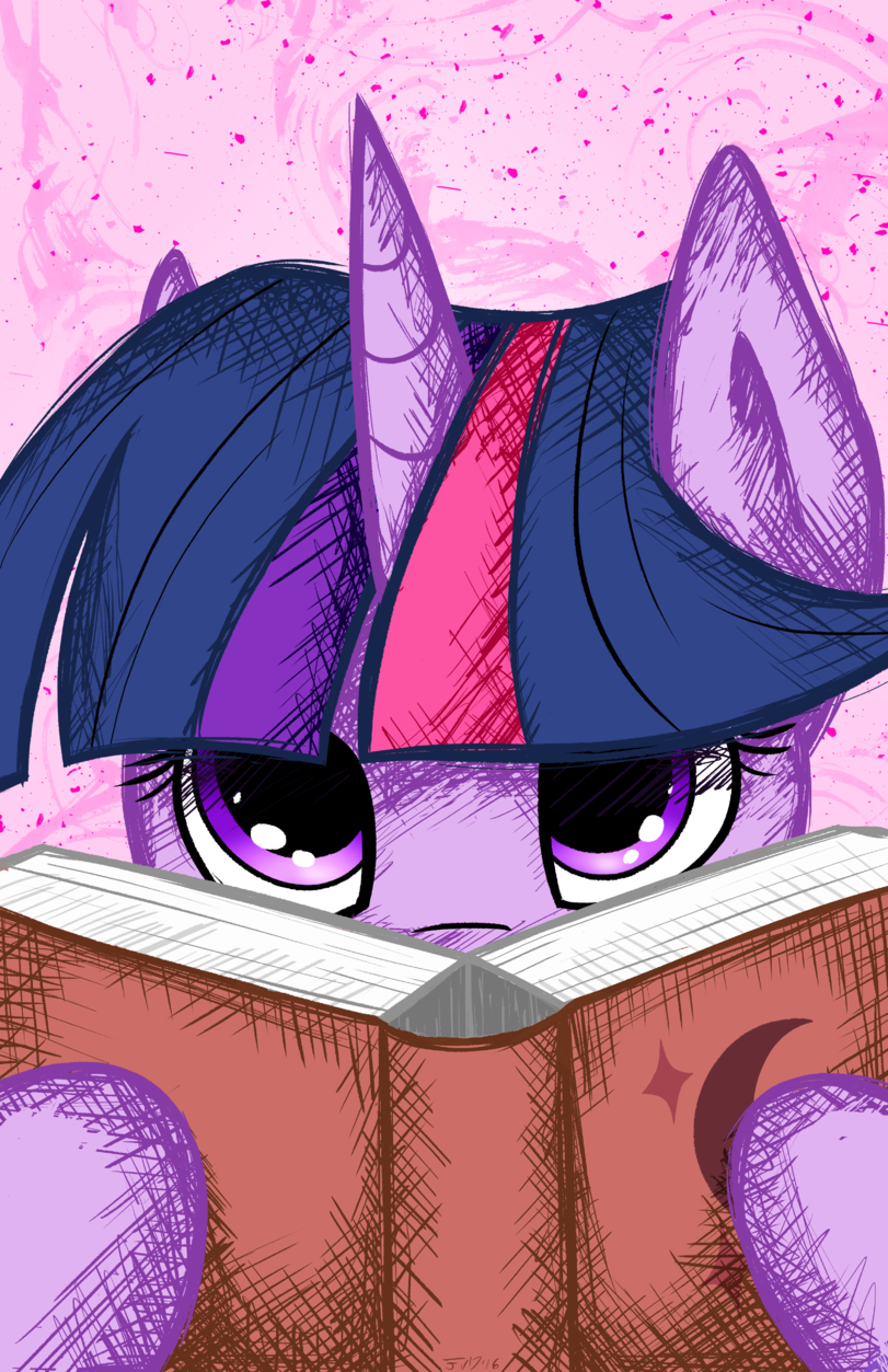 Читай! - My Little Pony, PonyArt, Twilight sparkle