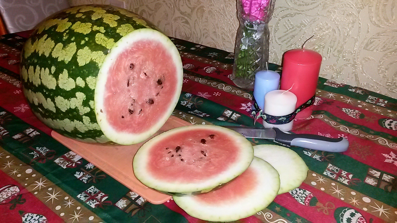 My watermelon for New Years. - My, Watermelon, New Year, Stock, Yummy